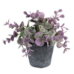 Bloempot Ø 8x7 cm Grijs Keramiek Bloempot Binnen