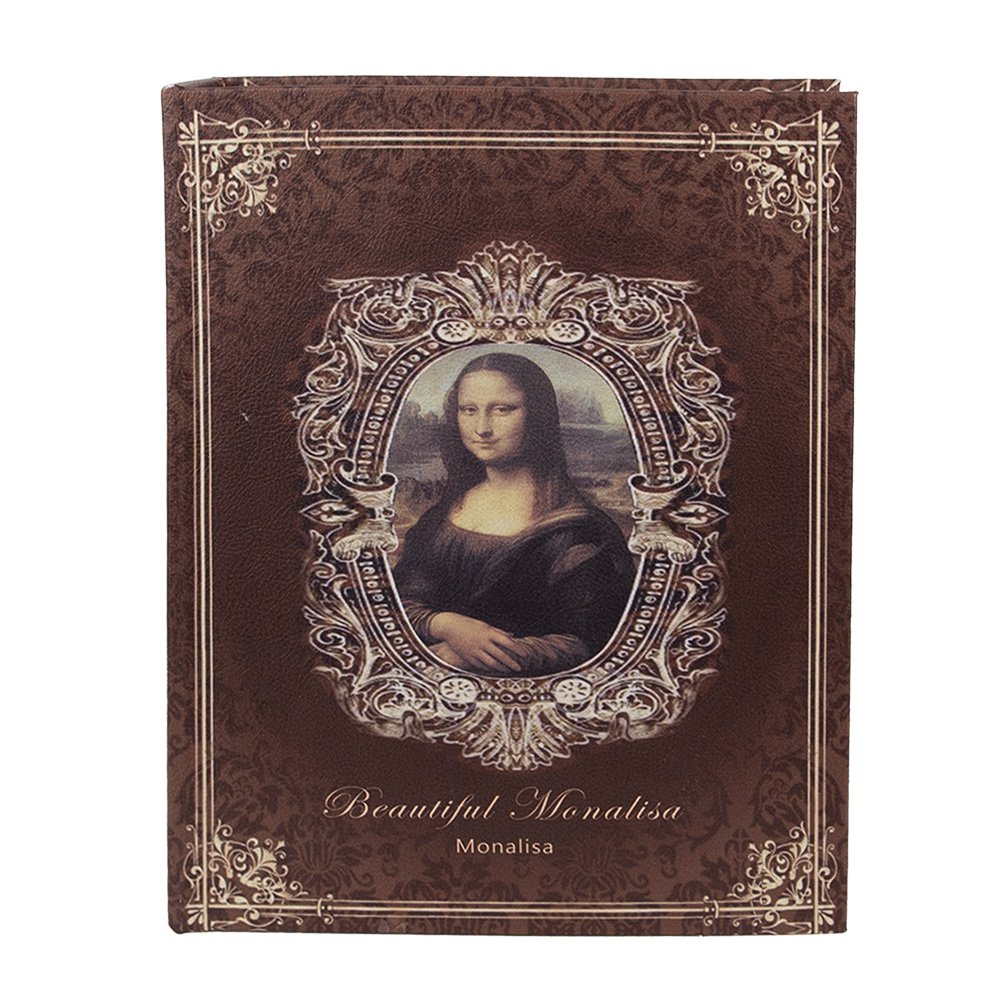 Opbergdoos Set van 3 Boeken 27/22/17 cm Bruin Hout