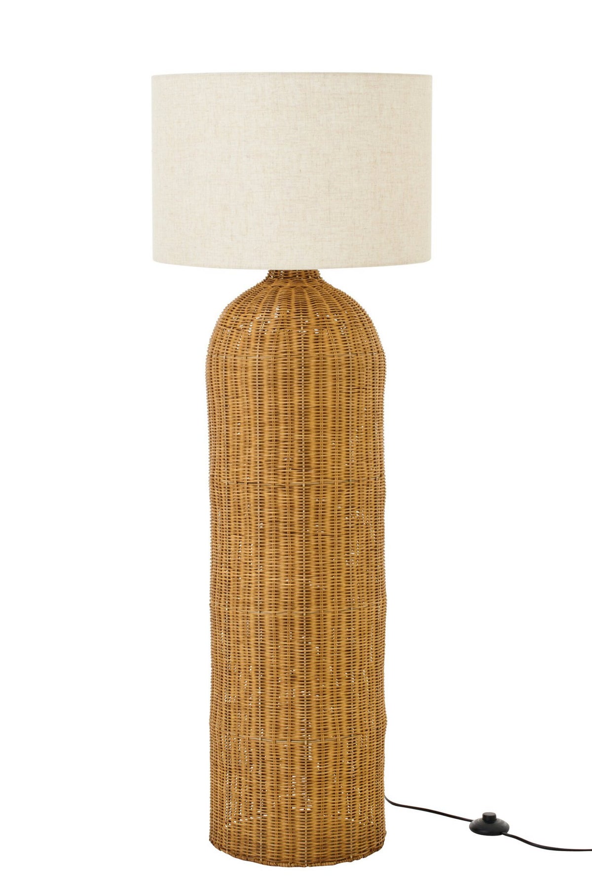 J-Line tafellamp Cilinder - metaal - naturel/ecru - L