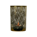 Theelichthouder slang goud large 18cm*