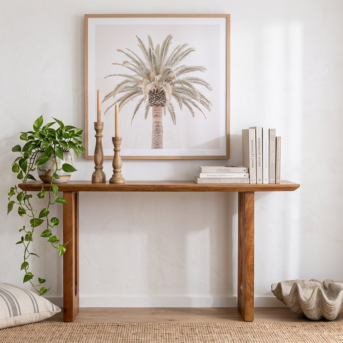 Bullnose mangohouten sidetable Chamfered