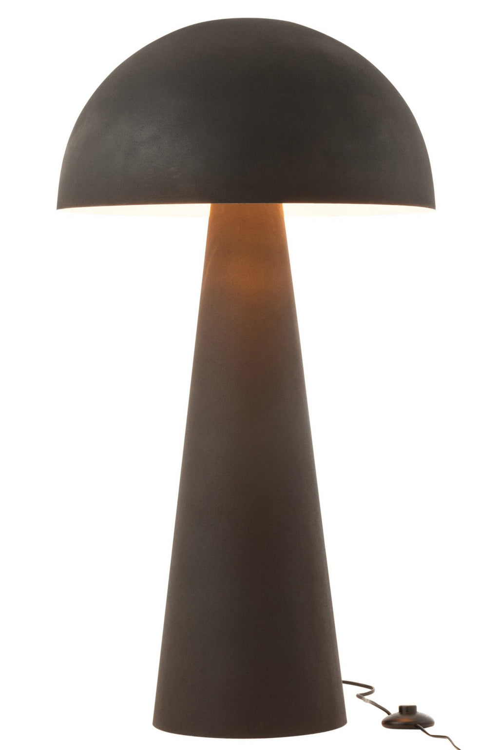 J-Line lamp Paddenstoel - metaal - zwart - extra large