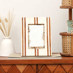 Moderne gestreepte fotolijst van hars - Elegant meerkleurig decor