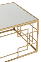 J-Line salontafel Lijnen -metaal/glas - goud