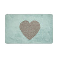 Badmat 78x48x1 cm Blauw Polyester Hart