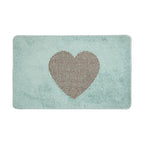 Badmat 78x48x1 cm Blauw Polyester Hart