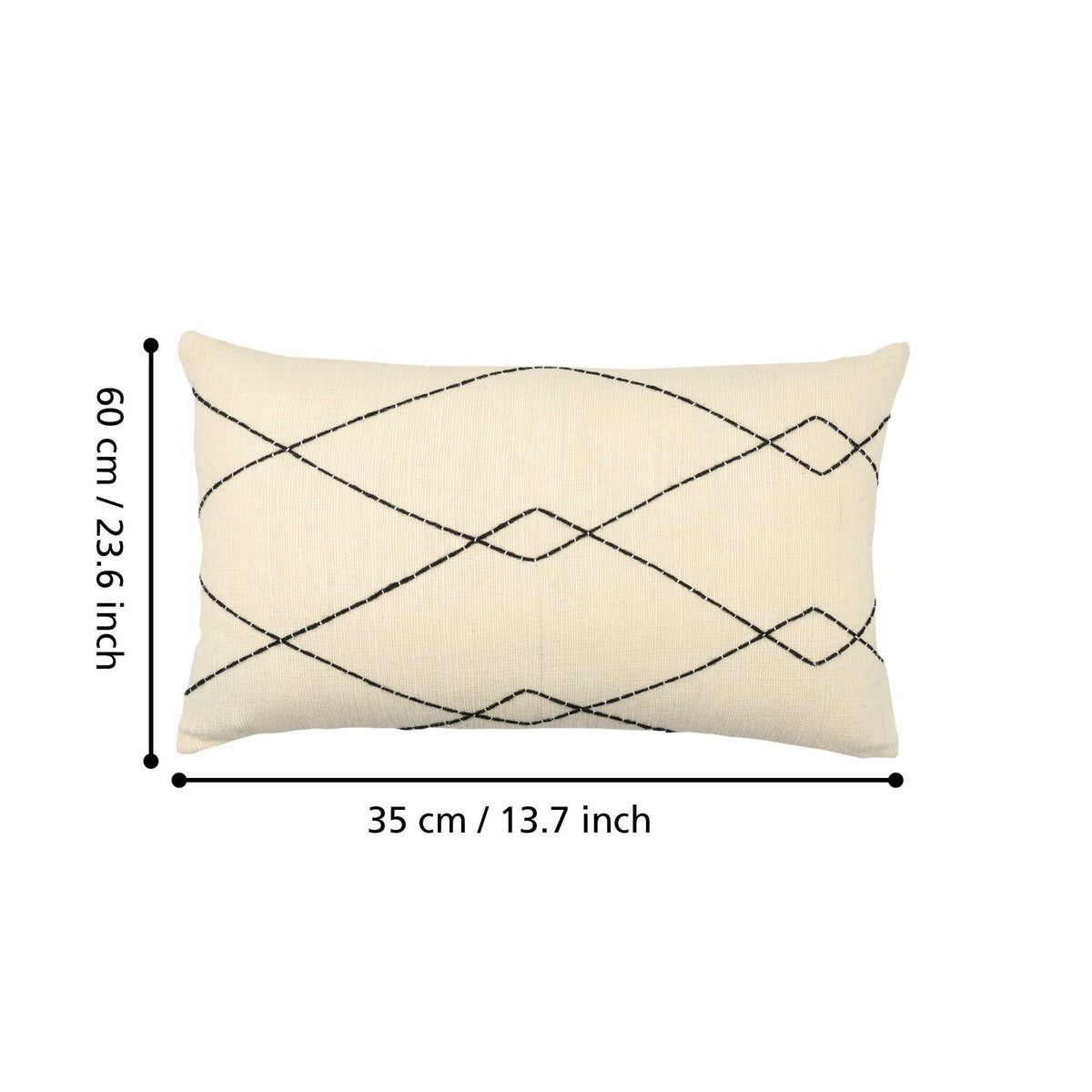 Kussen Chevery Crème 60x35cm
