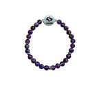 Dames armband Amethist 6 mm met sterrenbeeld Vissen
