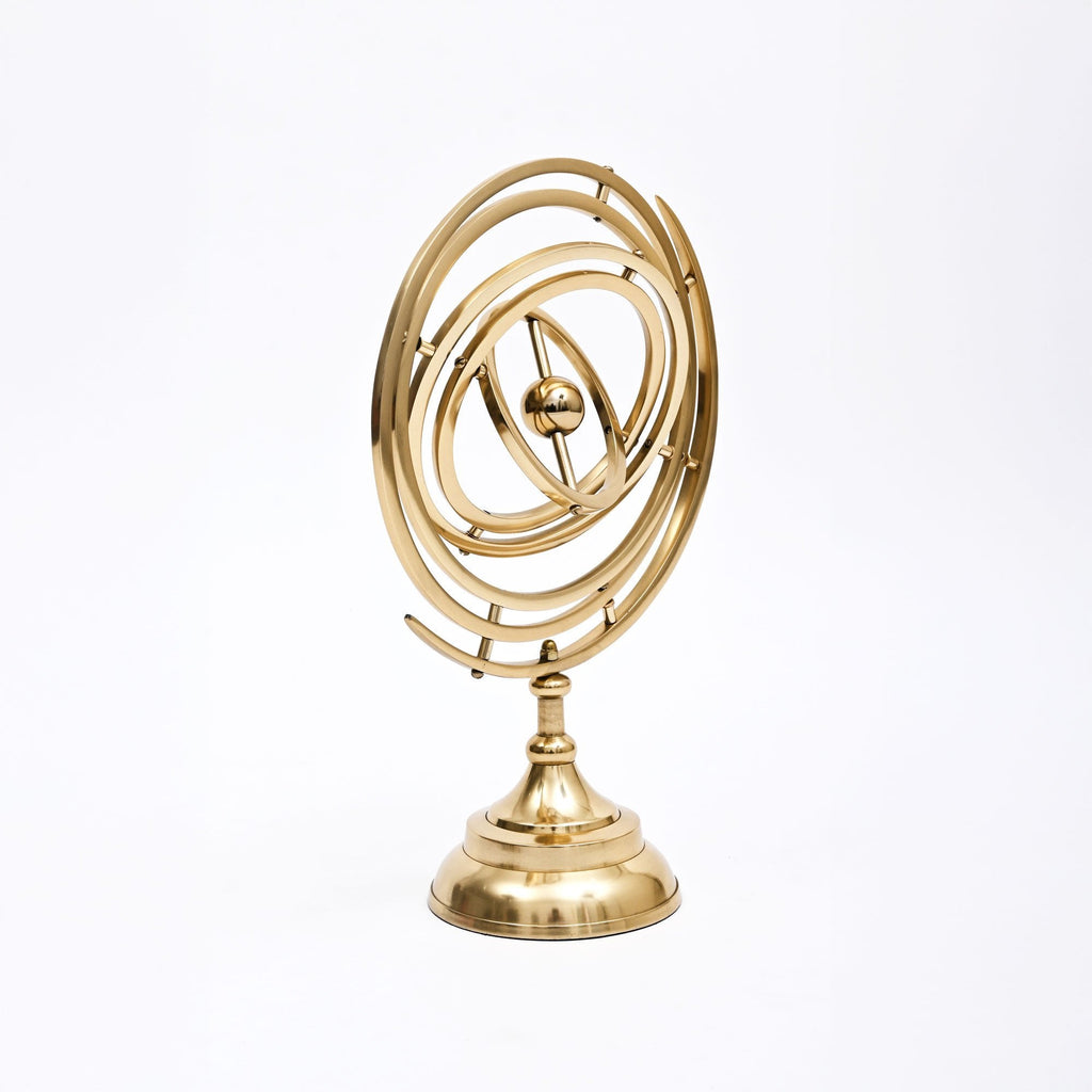 Klassiek gouden armillairsfeer decoratief beeldhouwwerk