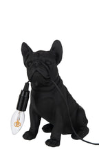 J-Line tafellamp Bulldog - polyresin - zwart