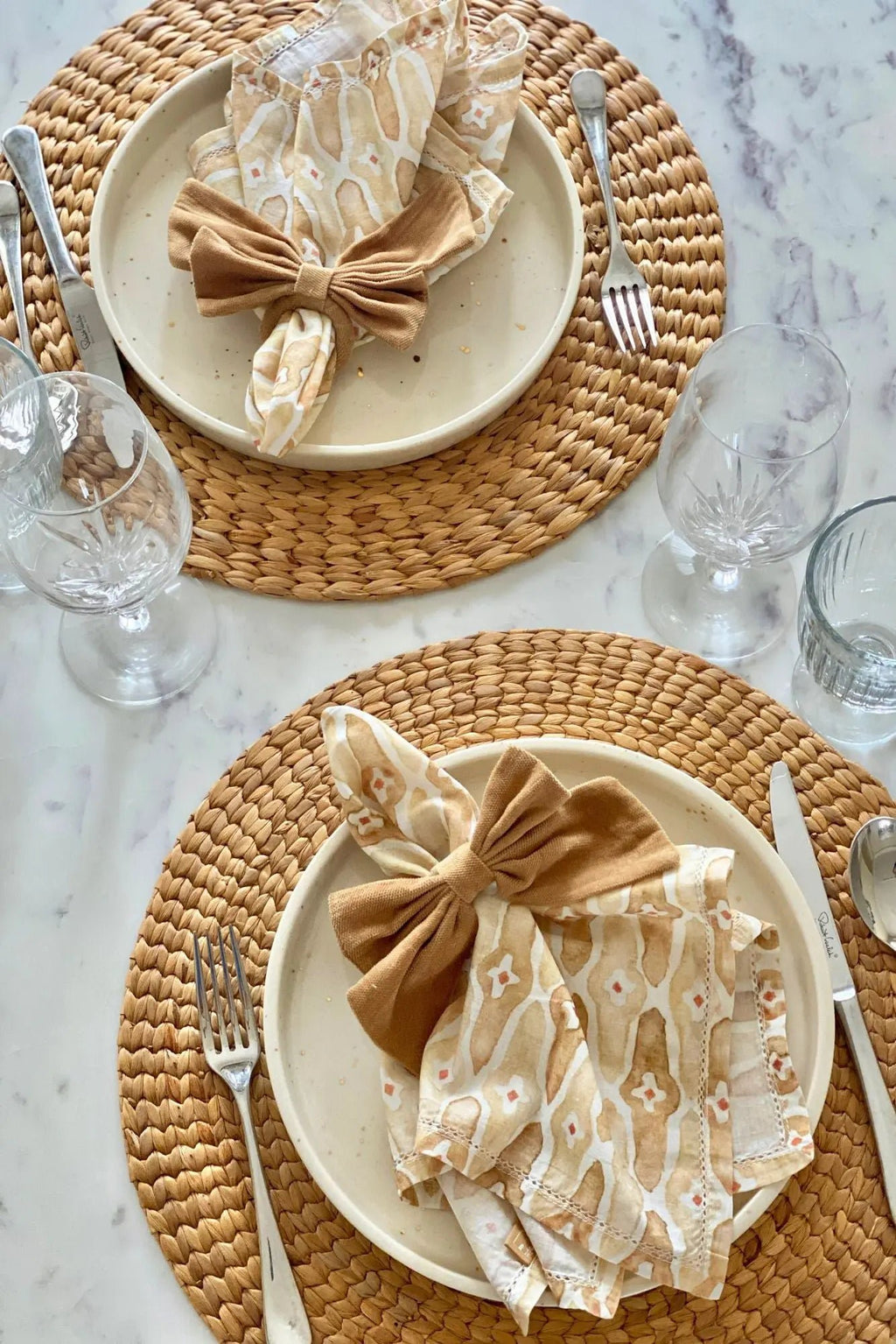 Servetringen | Zandfluwelen servetringen-set van 4 van Sanctuary Living