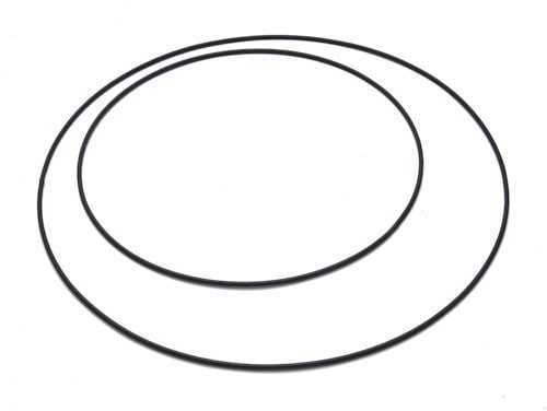 Metalen deko ring 65cm zwart