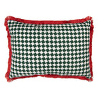 Sierkussen 50x30x4 cm Rood Polyester Kerst