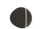 J-Line bord - keramiek - zwart/taupe - small