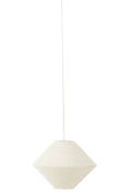 J-Line hanglamp Ufo Raffia - wit - klein