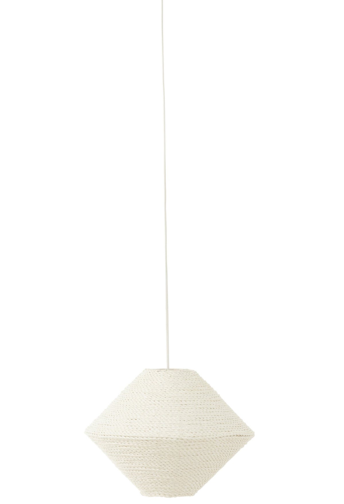 J-Line hanglamp Ufo Raffia - wit - klein