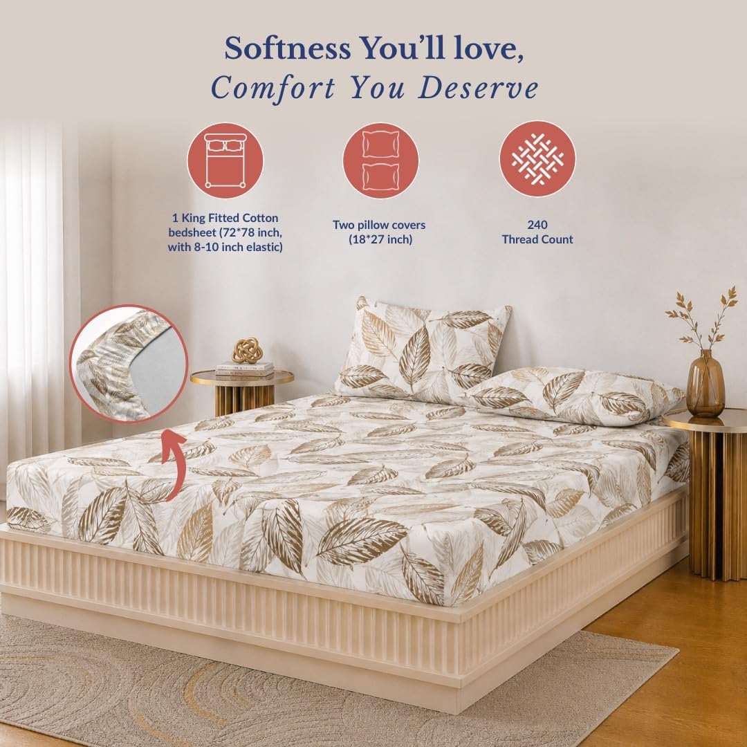 Laken | Katoen Elastisch Getailleerd | Set, 72x78 inch | 240TC