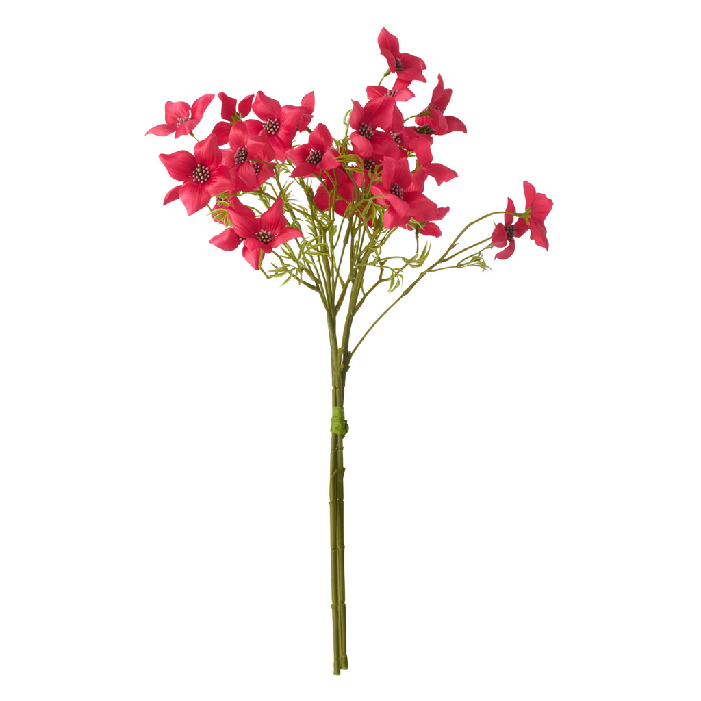 J-Line bundel 3 Kornoelje - textiel - fuchsia