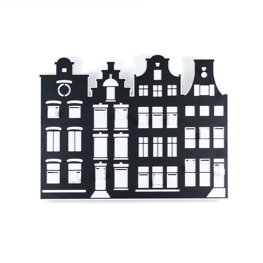 City Shapes kapstok - Wit/Zwart