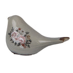 Decoratie Beeld Vogel 21x9x11 cm Grijs Keramiek