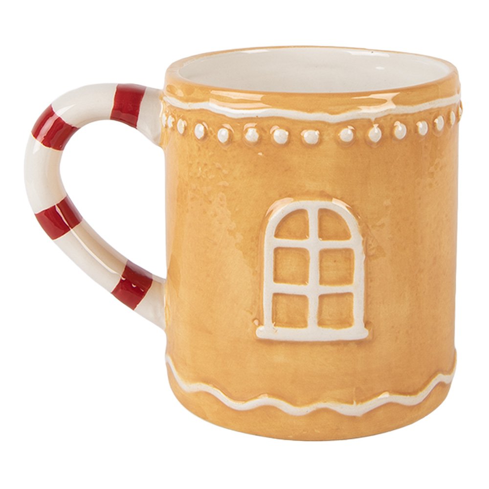 Mok Gingerbread house 350 ml Bruin Keramiek