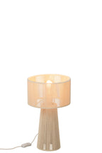 J-Line tafellamp Touw - papier - greige - small