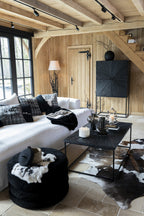 J-Line salontafel Shanil - hout/ijzer - zwart
