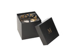 J-Line geurkaars M-Chic - Oud & Amber - glas - goud/zwart - M - 80U