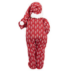 Kerstdecoratie Beld Kerstman 22x19x45 cm Rood Textiel
