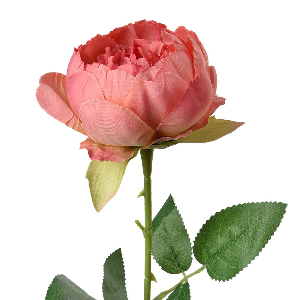 Kunstbloem Roos 62 cm Roze Kunststof