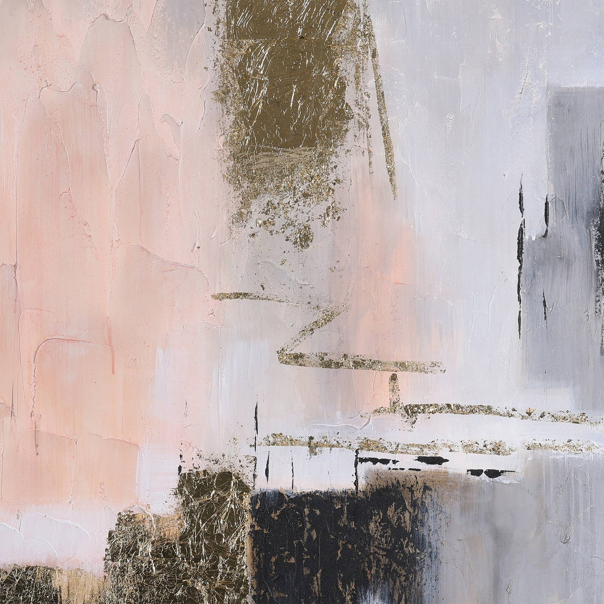 Schilderij Alaminos Roze 100x100 cm