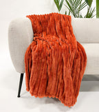 Dutch Decor Ricky - Plaid 150x200 cm - Potters Clay - Oranje