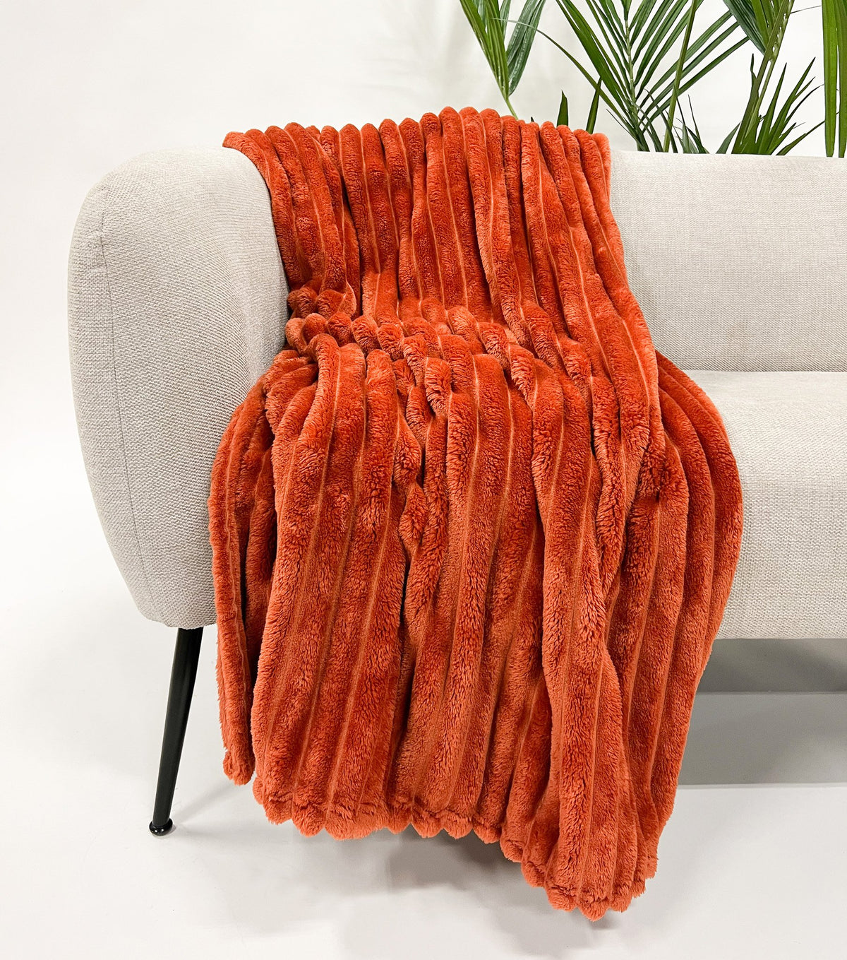 Dutch Decor Ricky - Plaid 150x200 cm - Potters Clay - Oranje