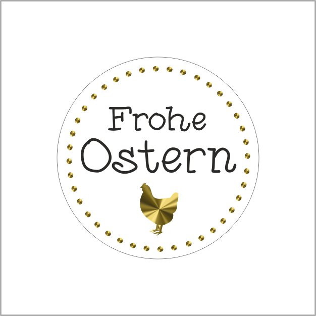 Etiketten - Frohe Ostern - 500 stuks