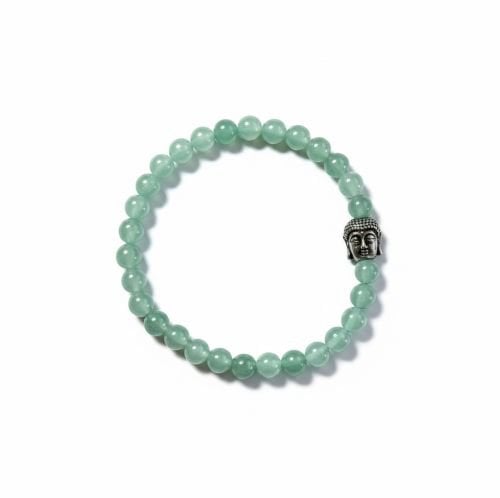 Dames armband Aventurijn met boeddha kraal