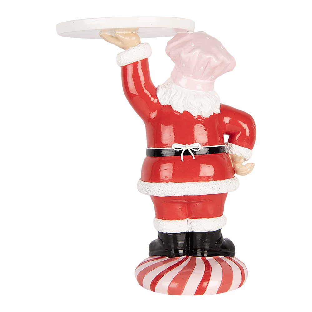 Kerstdecoratie Beeld Kerstman 21x14x27 cm Rood Kunststof