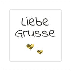 Liebe Grusse - wensetiket - rol van 500 stuks