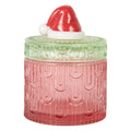 Voorraadpot Ø 9x12 cm Rood Glas