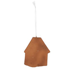 Kersthanger Gingerbread house 9x1x10 cm Roze Kunststof