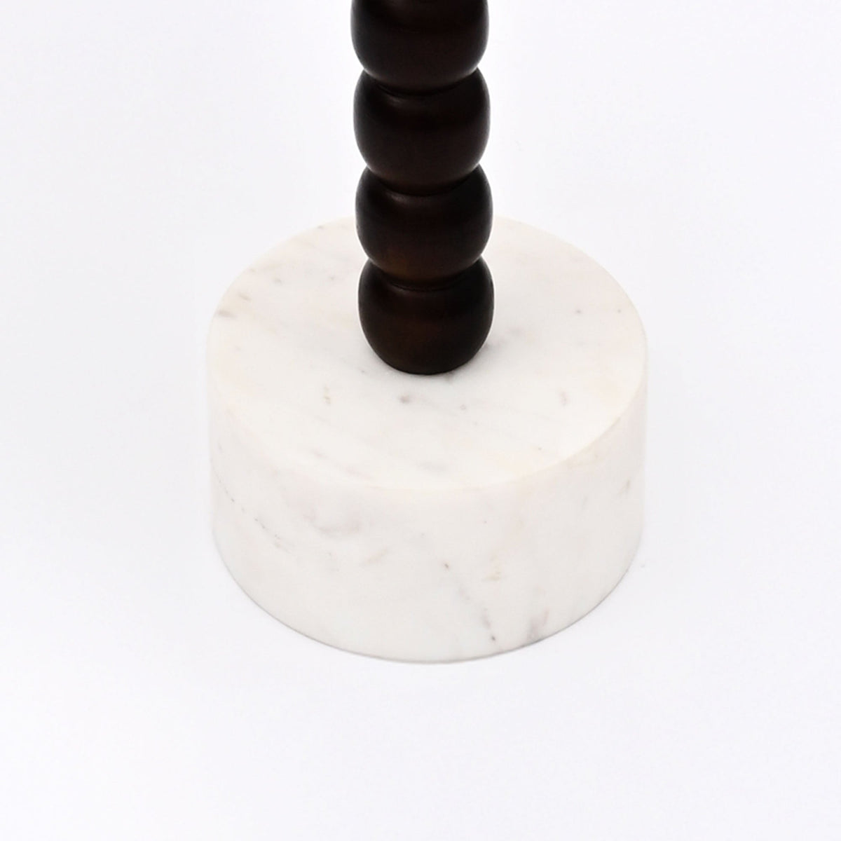 Marmeren houten drinktafel - natuurlijk hout - kralenontwerp