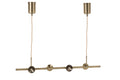J-Line hanglamp Yuks 4 Lampen - staal - gou