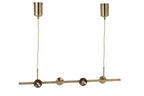 J-Line hanglamp Yuks 4 Lampen - staal - gou