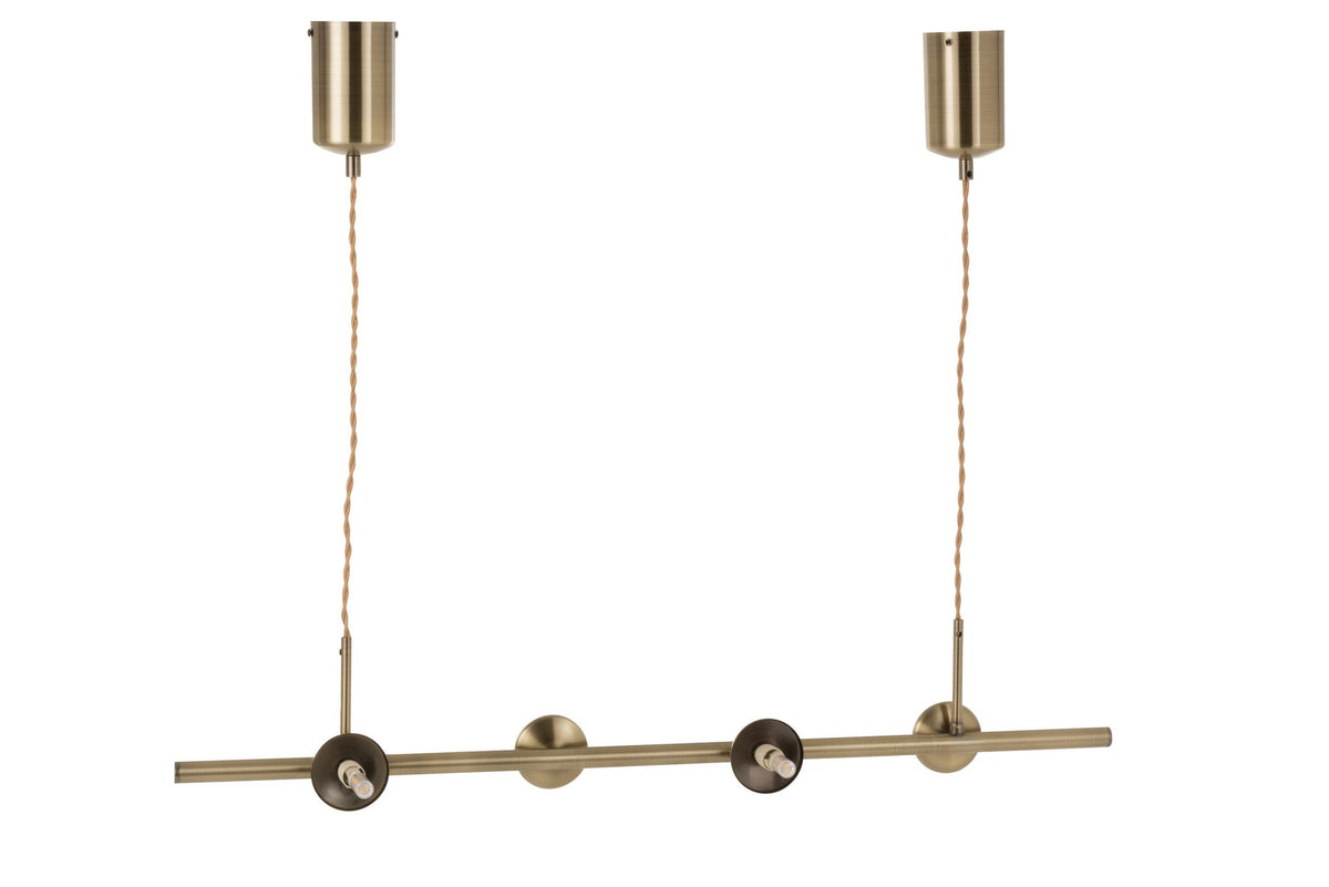 J-Line hanglamp Yuks 4 Lampen - staal - gou