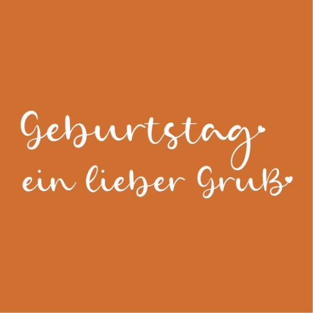 Wenskaart - Geburtstag ein lieber Gruss