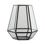 Windlicht Ambatobe Zwart 17x14x19cm