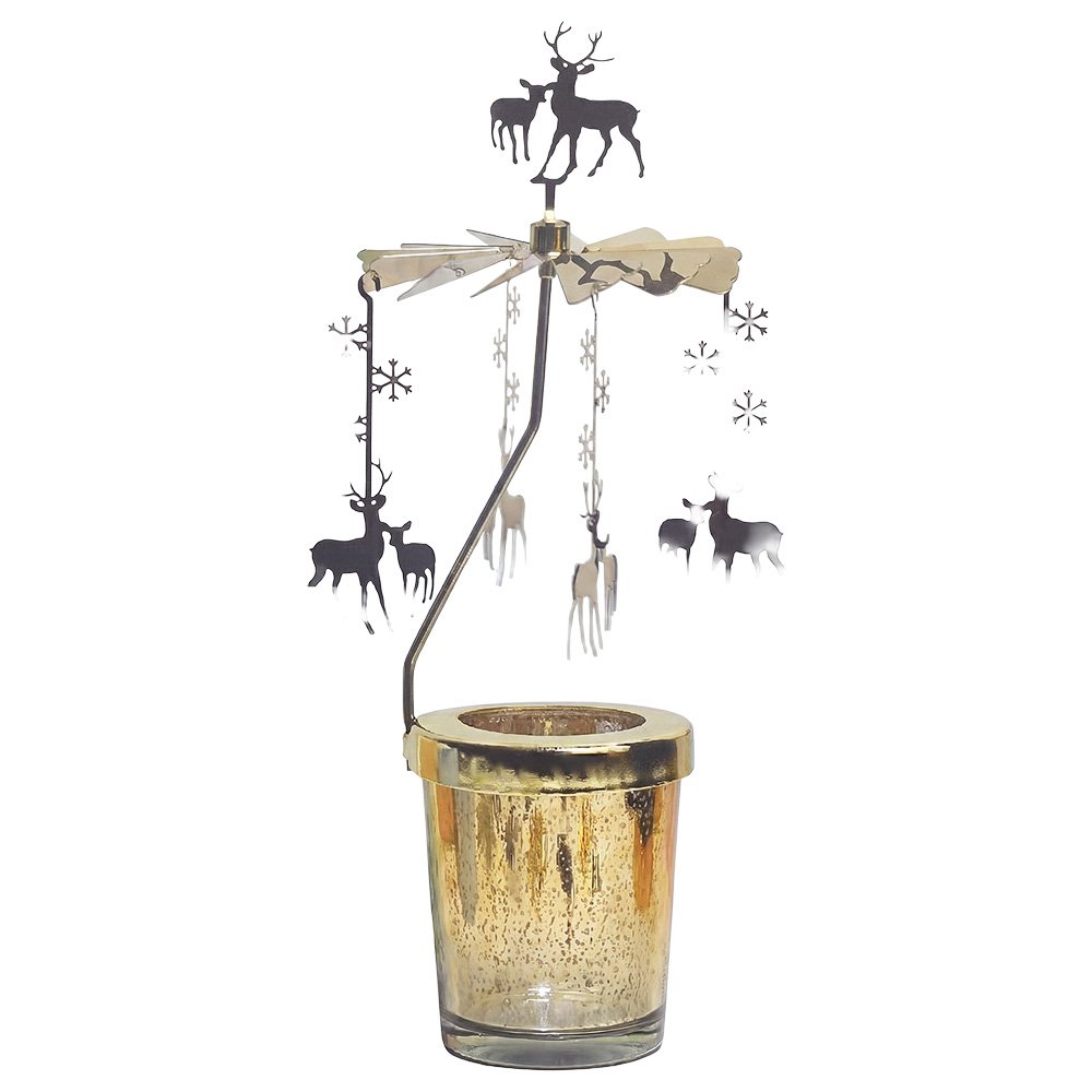 Waxinelichthouder Goudkleurig Glas