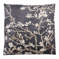 Sierkussen 45x45 cm Zwart Roze Synthetisch Bloesemtakken Kussenhoes met Kussenvulling