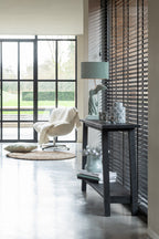 J-Line Console Vierkant Mango Hout Zwart