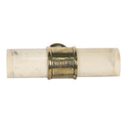 Deurknop 6 cm beige metaal meubelknop