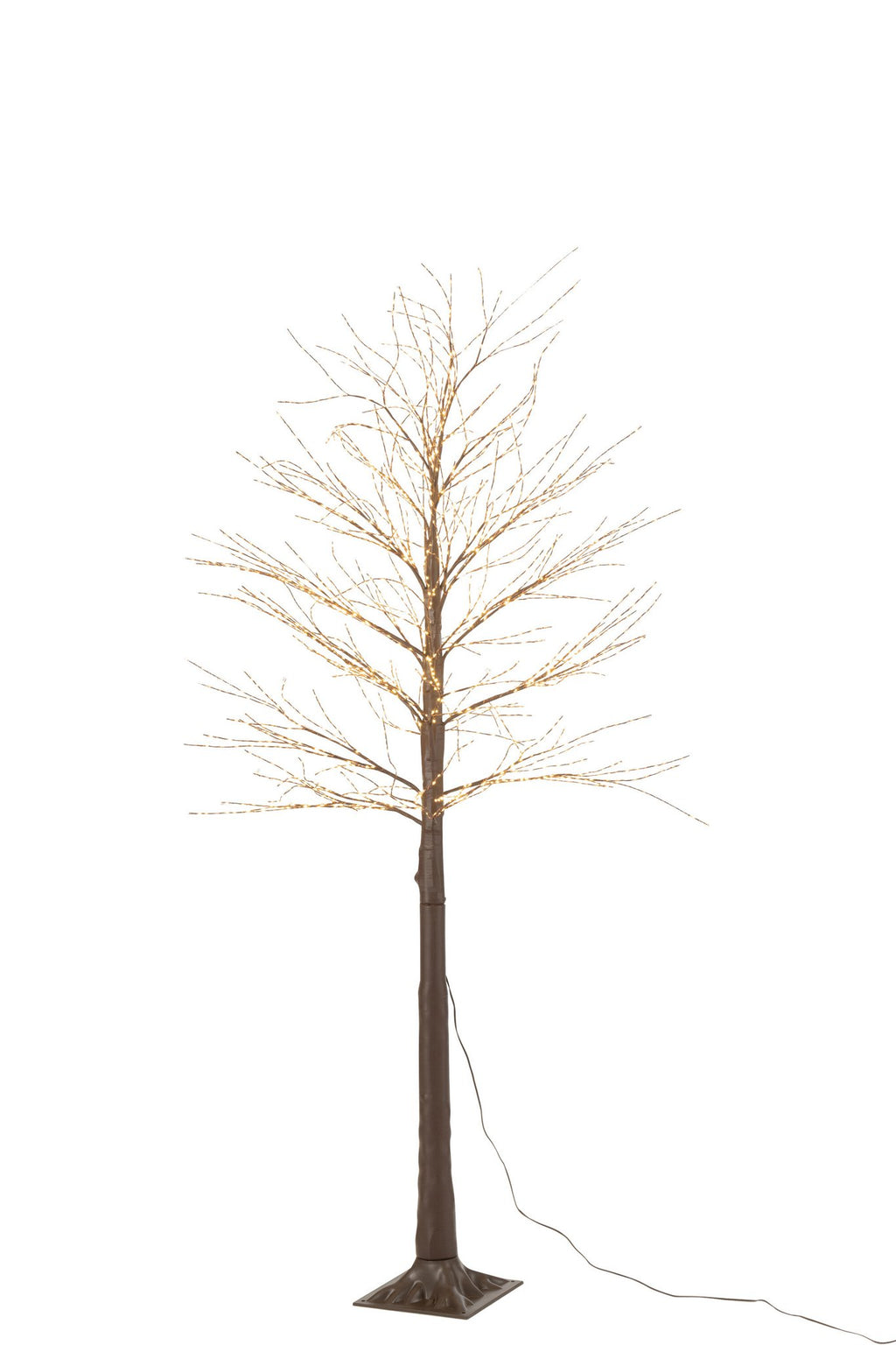 J-Line decoratie Boom 2000 Led - metaal - bruin - M